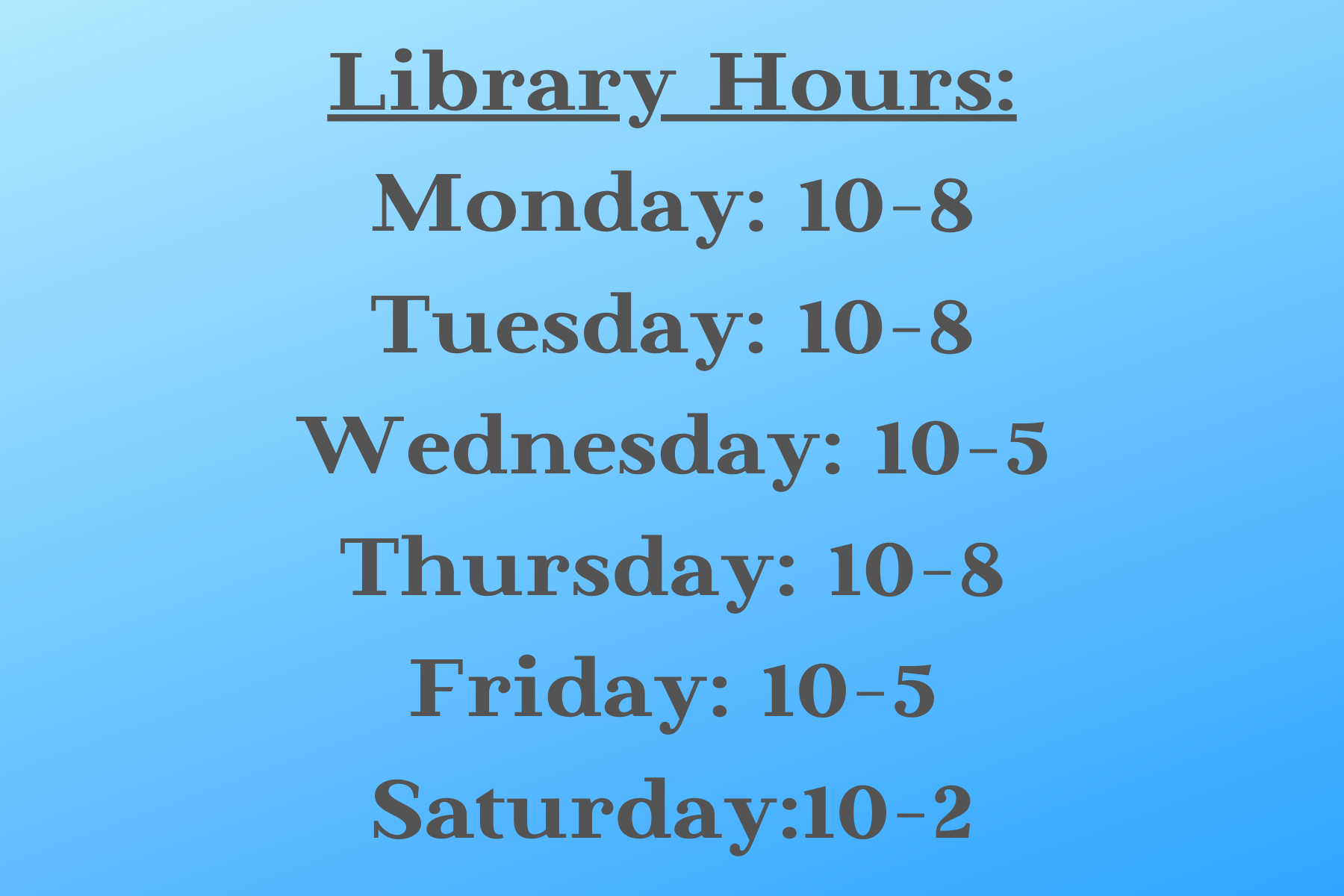 library hours image