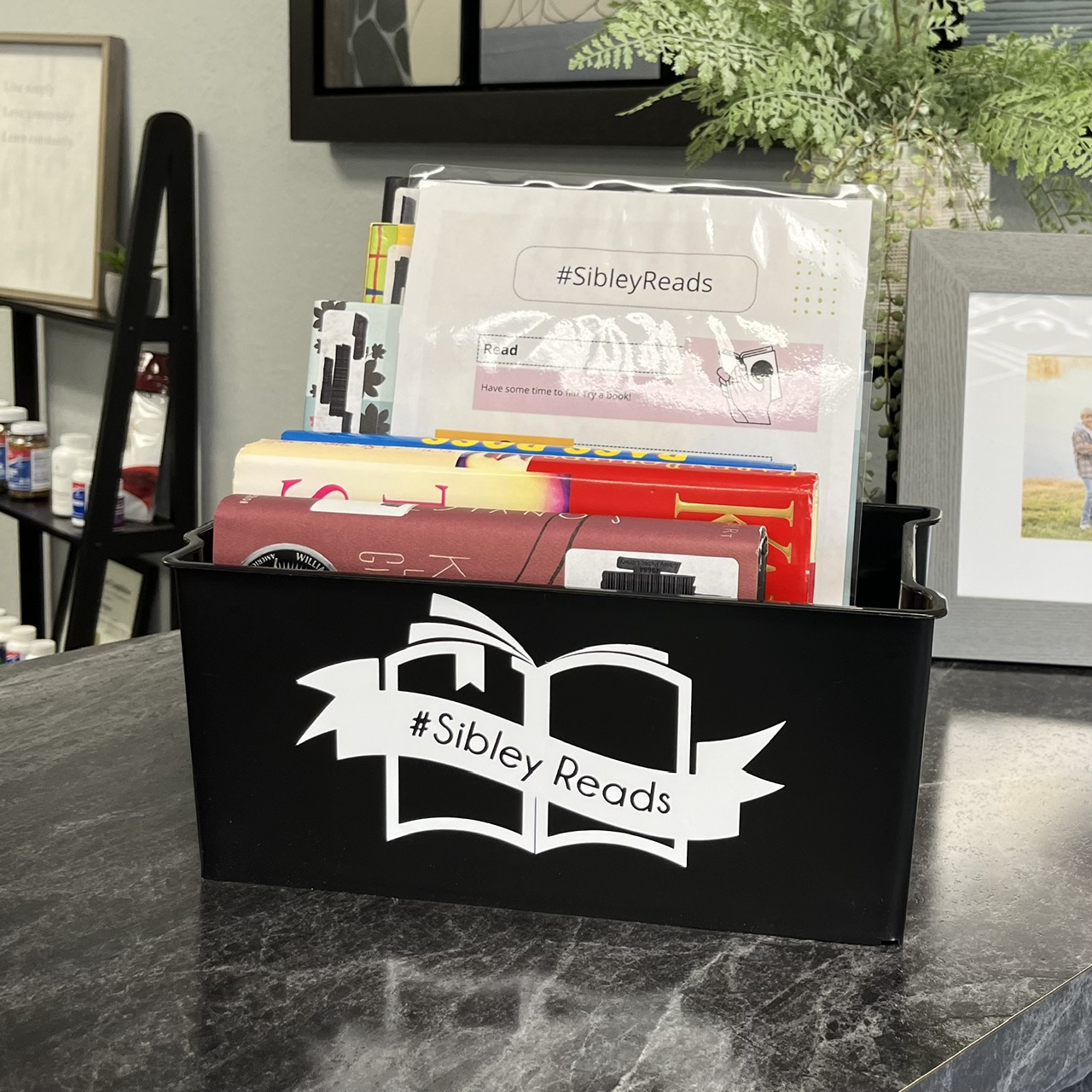 #SibleyReads book bin